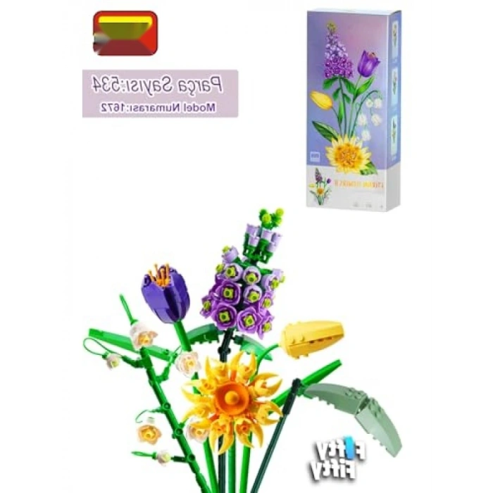 534 Parça Çiçek Modeli Yapım Seti