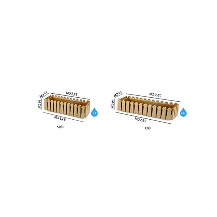 53,5 cm Drenaj Aparatlı Balkon Saksısı, 9 Litre Siyah Tasarım