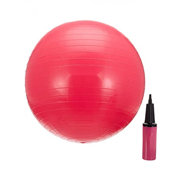 55 cm Pompalı Pilates Topu - Dayanıklı PVC Malzeme