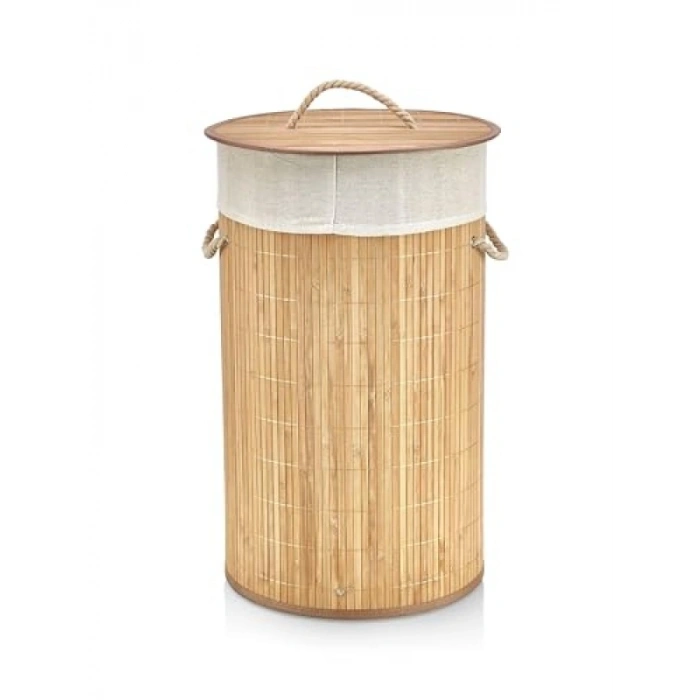 55 Litre Kapasiteli Katlanır Yuvarlak Çamaşır Sepeti