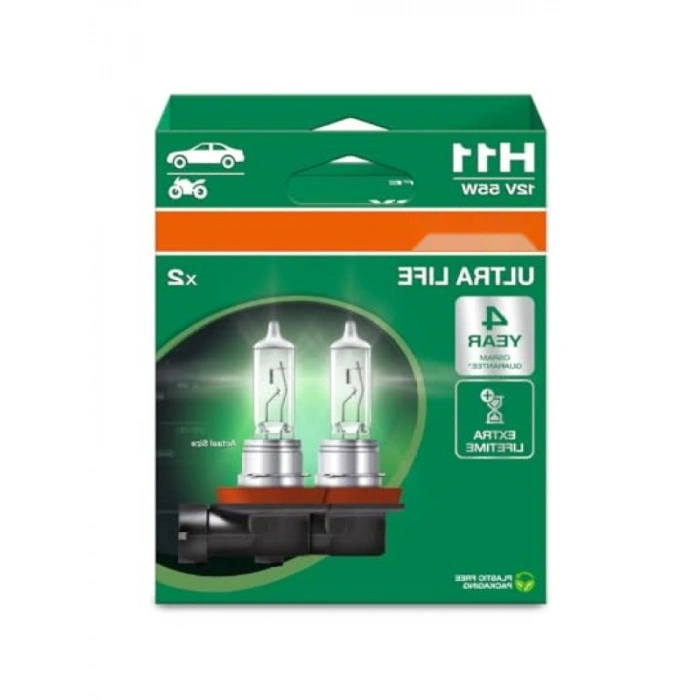 55W 12V H11 Ampul - Yüksek Performans ve Dayanıklılık
