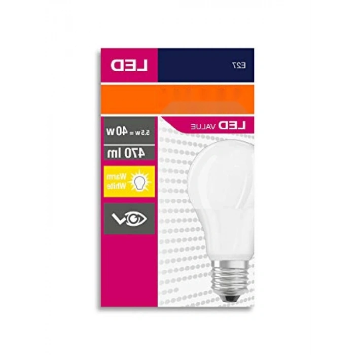 5,5W Sarı Işık E27 Duy Led Ampul - 470 Lümen