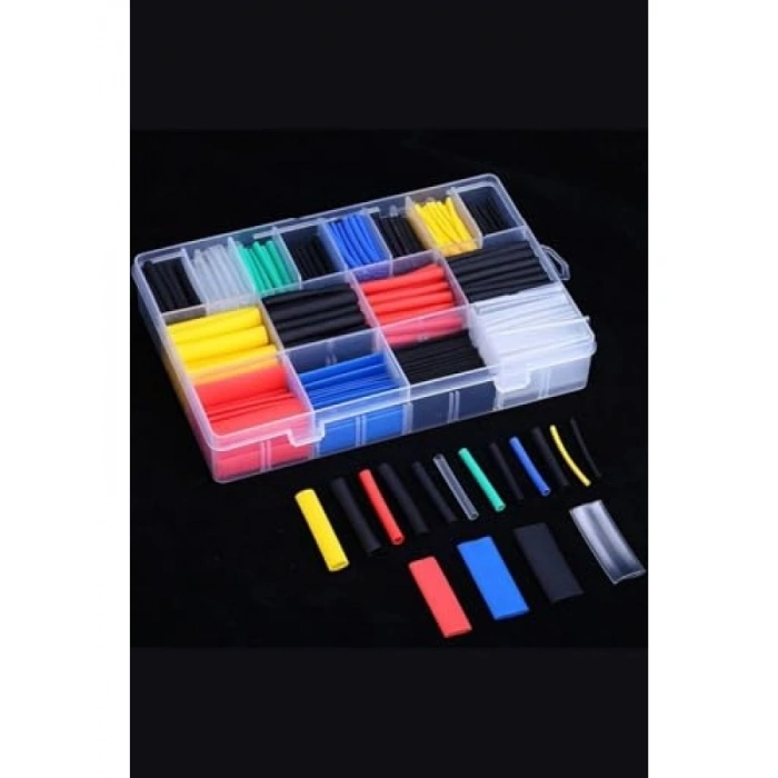 560 Parça Isıyla Daralan Kablo Koruyucu Makaron Seti