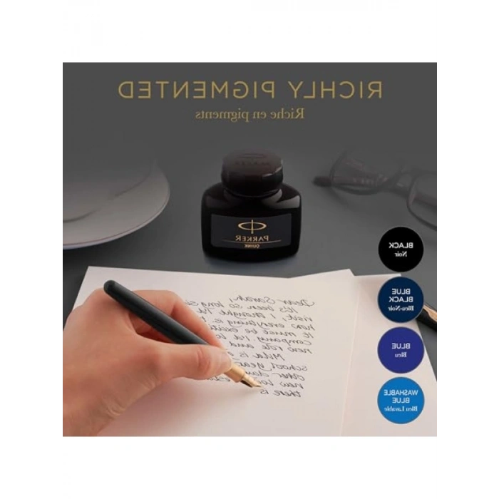 57 ml Siyah Dolma Kalem Mürekkebi, Hızla Kuru