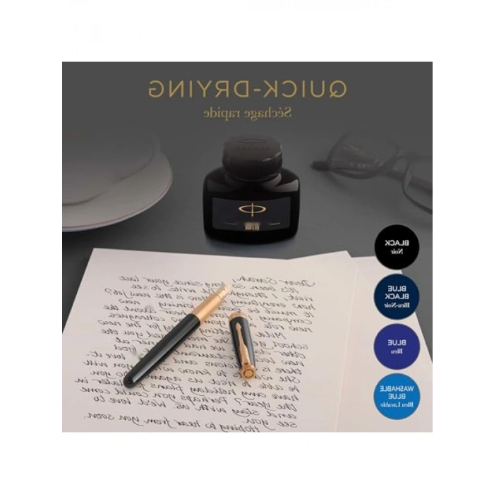 57 ml Siyah Dolma Kalem Mürekkebi, Hızla Kuru