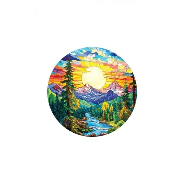 570 Parça Yuvarlak Camdan Alpler Puzzle