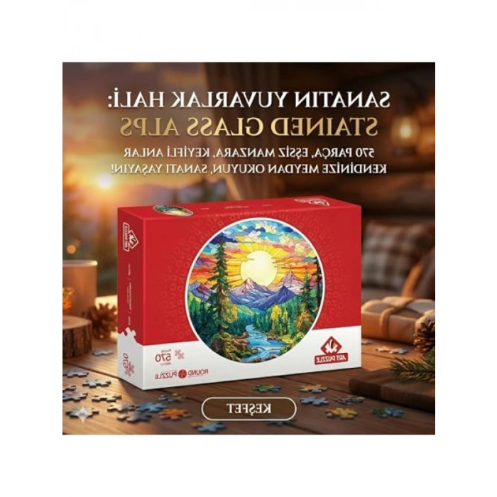 570 Parça Yuvarlak Camdan Alpler Puzzle