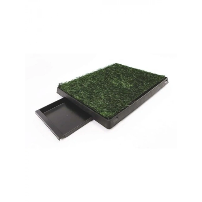 58 x 46 cm Çimli Çekmeceli Köpek Tuvaleti