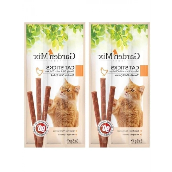 580-102 Tavuklu Kedi Stick Ödül - 3lü Paket