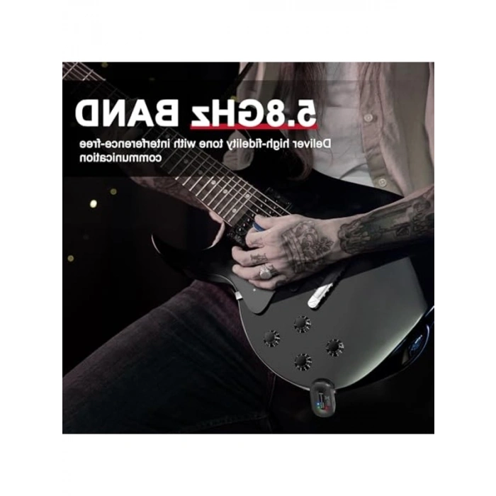5.8GHZ Kablosuz Gitar Bağlantı Sistemi - Şarj Edilebilir