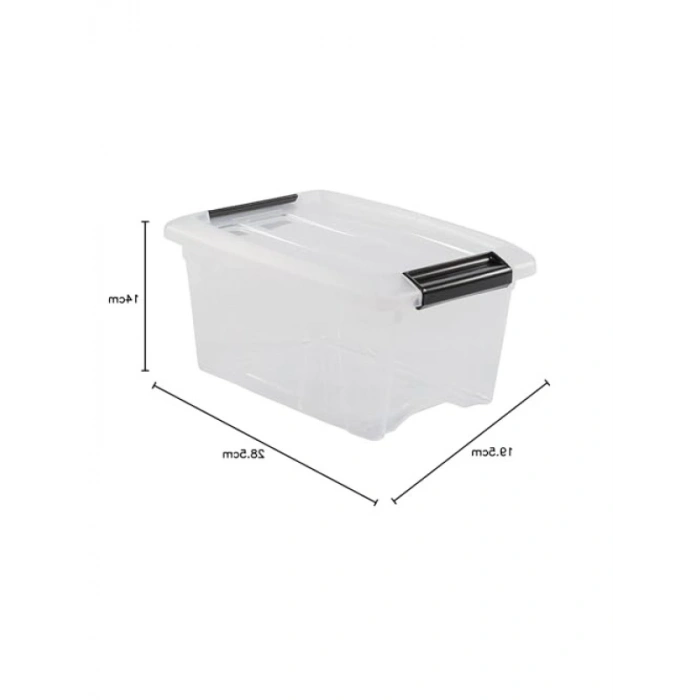 5L Kapasiteli Şeffaf Saklama Kutusu Seti (3 Adet)