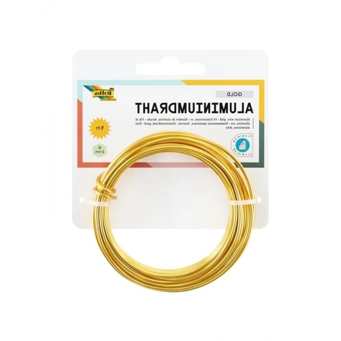 5m Aluminyum Tel, Altın Renk, Çok Amaçlı Kullanım