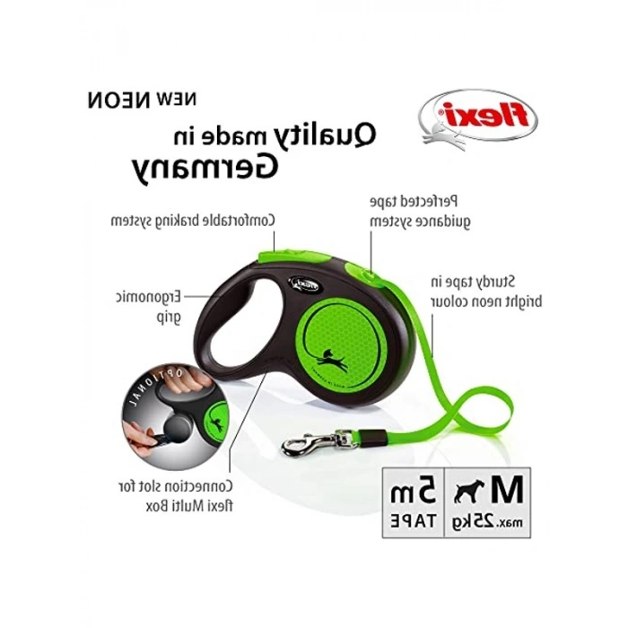 5MT Yeşil Şerit Tasma, M Beden