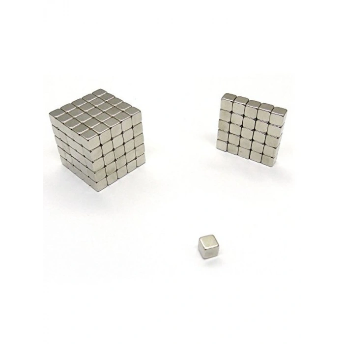 5x5 mm Sihirli Manyetik Küp, 50 Adet Güçlü Çekim ile
