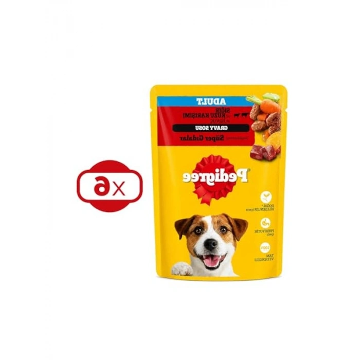 6 Adet 100 gr Sığır ve Kuzu Etli Köpek Konservesi