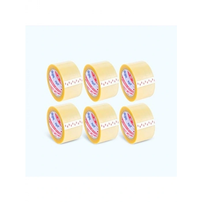 6 Adet 40mm Şeffaf Kolibandı, 100 MT Uzunluğunda