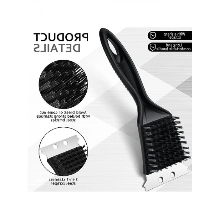 6 Adet 8 İnç Paslanmaz Çelik Tel Izgara Temizleme Fırçası