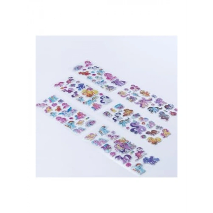 6 Adet Sevimli Unicorn Kabartmalı Yapışkan Sticker Seti