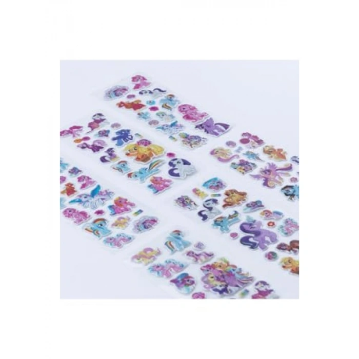 6 Adet Sevimli Unicorn Kabartmalı Yapışkan Sticker Seti