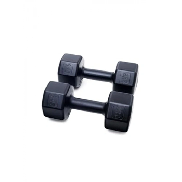 6 Adet Siyah Dambıl - Spor Ağırlıkları