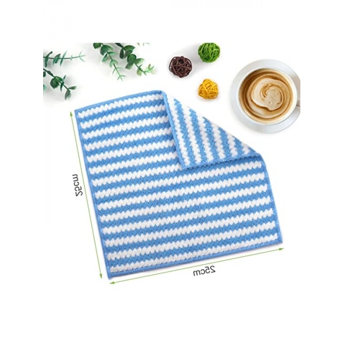 6 Adet Süper Emici Mikrofiber Temizlik Bezi - 25x25 cm