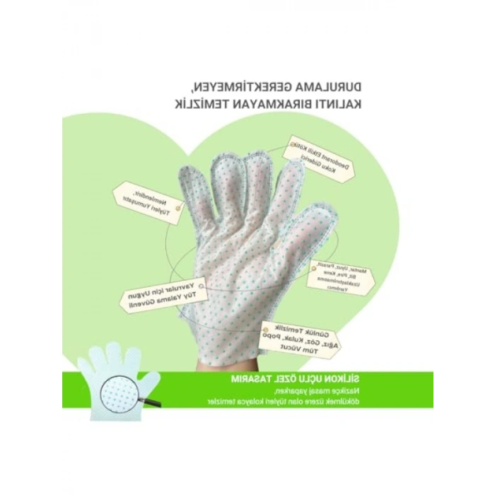 6 Adet Tek Kullanımlık Eldiven Mendil Seti