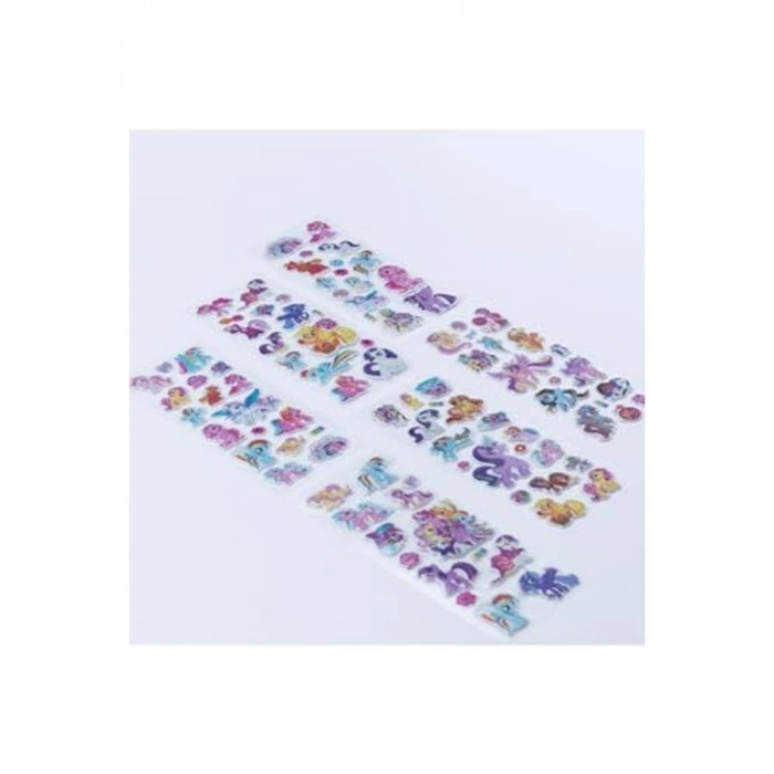 6 Adet Unicorn Temalı Kabartmalı Yapışkan Sticker, Sevimli Tasarımlar