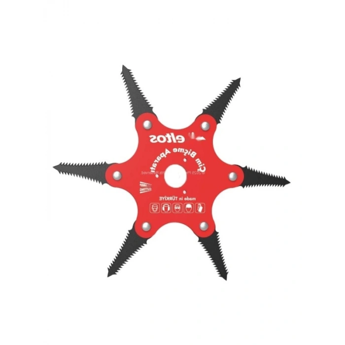 6 Bıçaklı Metal Çim Biçme Aparatı, Ergonomik Tasarım