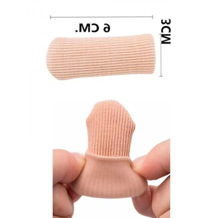 6 cm Silikon Tüp Nasır Koruyucu, Tırnak Batması İçin 1 Adet