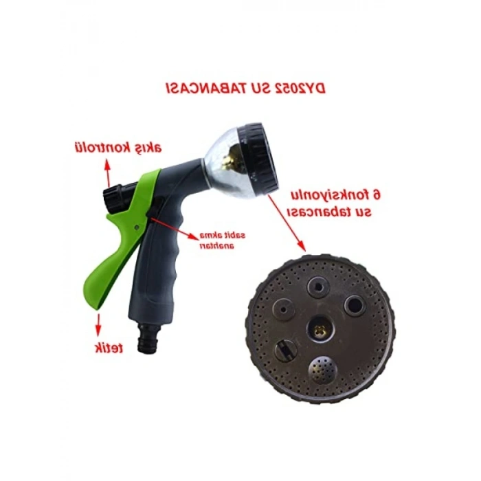 6 Fonksiyonlu Ayarlı Bahçe Sulama Tabancası