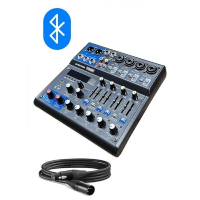 6 Kanal Ses Mikseri - DSP Efektli, USB, Bluetooth