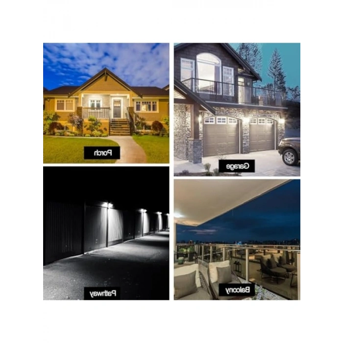 6 LEDli Güneş Enerjili Kıskaçlı Sokak Lambası, Hareket Sensörlü