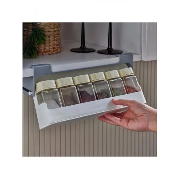 6lı Baharatlık, Raf Altı Organizer, Yer Kaplamayan Tasarım