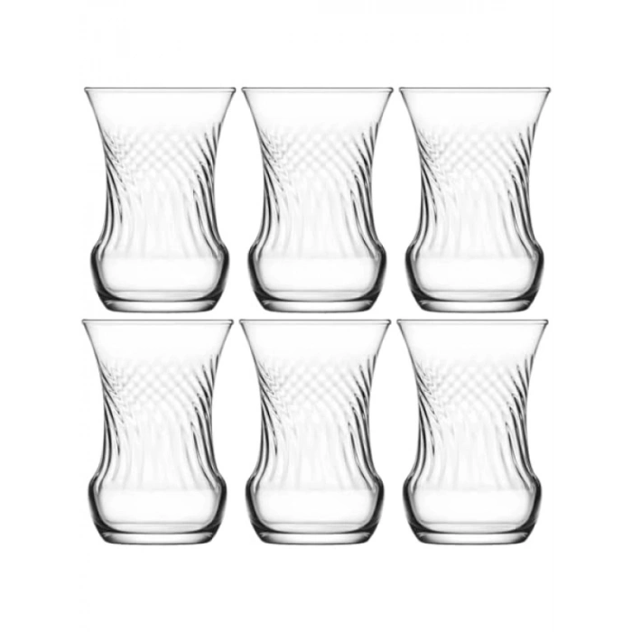 6lı İnci Çay Bardağı Seti - 105 cc