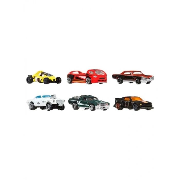 6lı Özel Süslü Metal Araç Seti ile Hot Wheels Eğlencesi