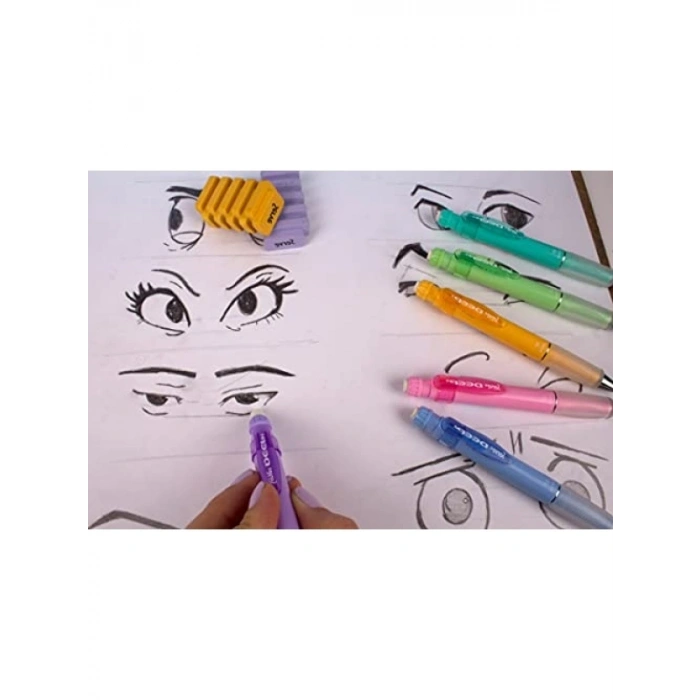 6lı Pastel Renk Derin Mekanik Kalem - 0,7 mm Uç