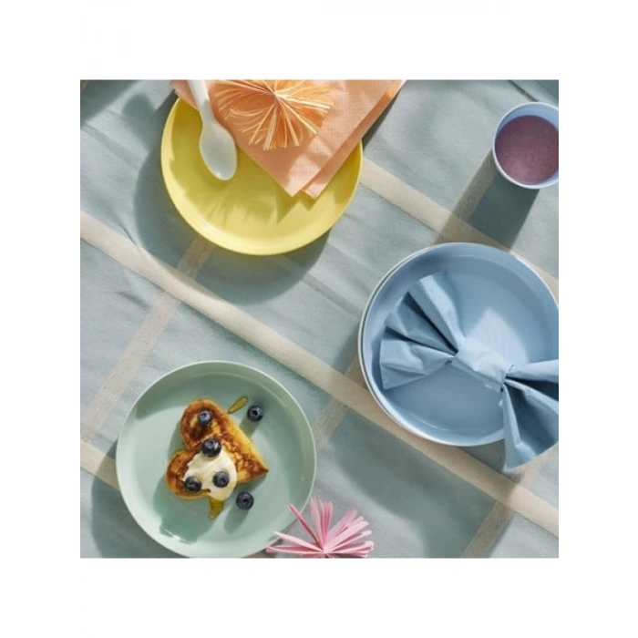 6lı Pastel Renkli Kalas Plakaları, BPA İçermez