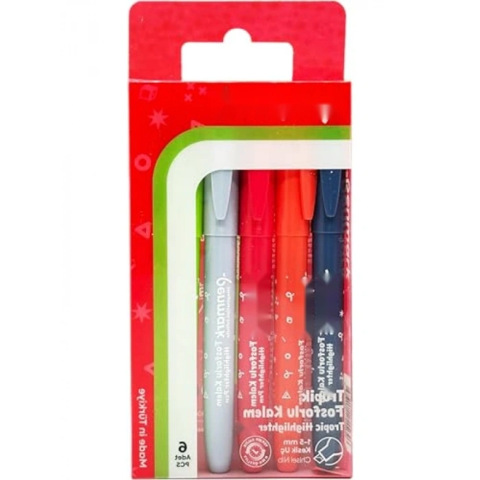 6lı Rahat Yazma Deneyimi Sunan Fosforlu Kalem Seti