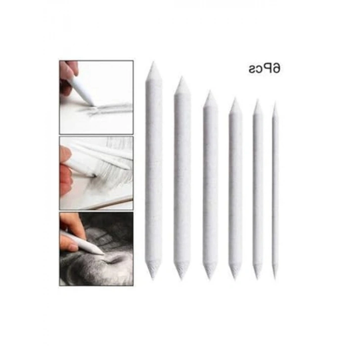 6lı Set Toz Pastel Dağıtıcı Kalem, Kaynaştırma Kalemi
