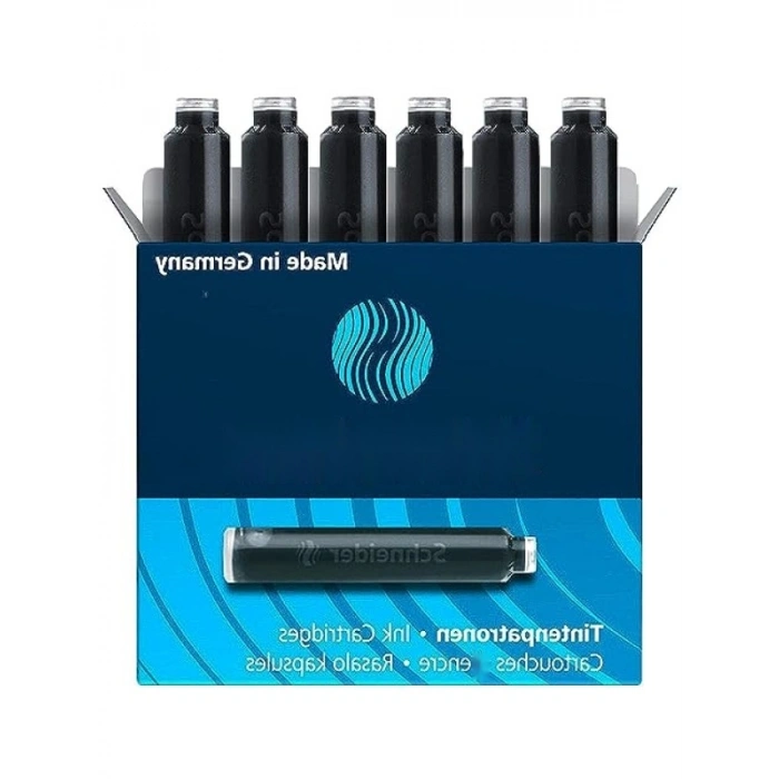 6lı Siyah Dolmakalem Mürekkep Kartuşu