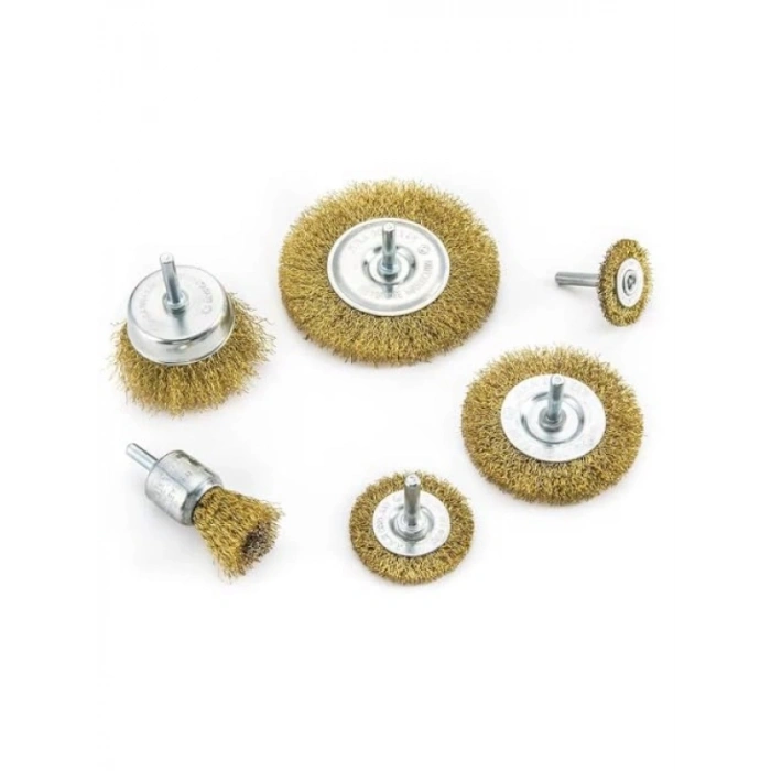 6lı Tel Fırça Seti ile Temizleme Uçları