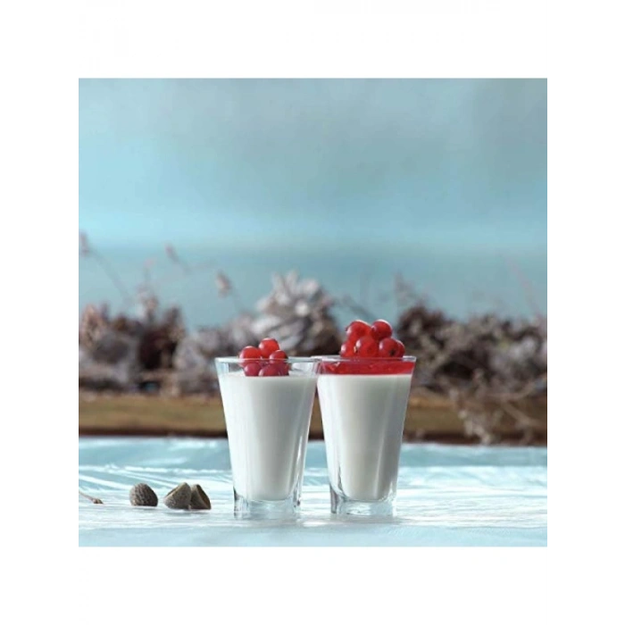 6lı Yüksek Kalite Cam Kahve Yanı Su Bardağı