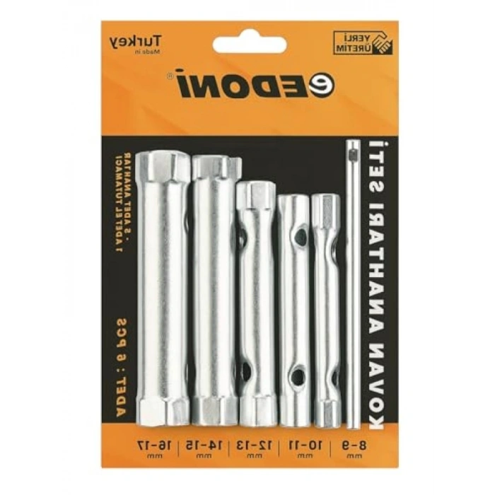 6 Parça Kovan Anahtar Seti | Ergonomik Tasarım | Dayanıklı Çelik