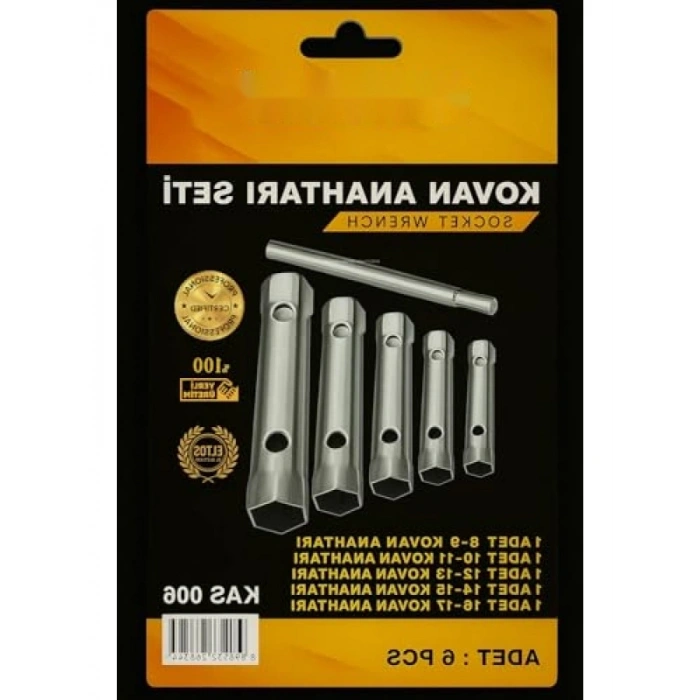 6 Parça Kovan Anahtar Seti | Ergonomik Tasarım | Dayanıklı Çelik