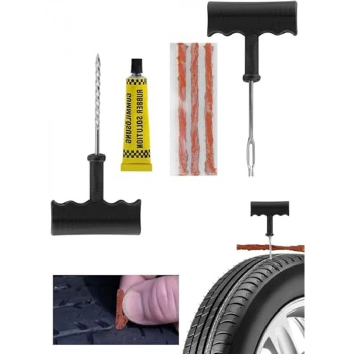 6 Parça Lastik Tamir Kiti, Taşınabilir Acil Set