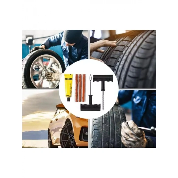 6 Parça Lastik Tamir Seti - Acil Durum Kiti