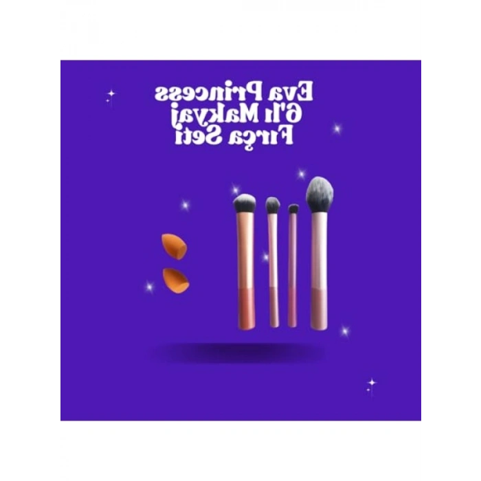 6 Parça Makyaj Fırçası Seti