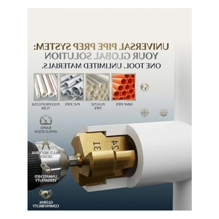 6 Parça PPRC PVC Su Borusu Diş Açma Seti, Tesisat İşleri İçin Kullanışlı