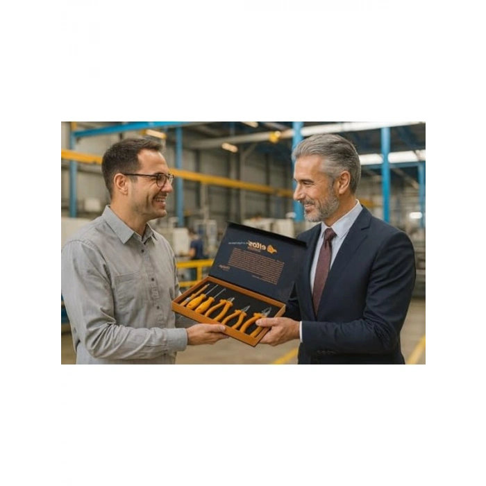 6 Parça Profesyonel El Aletleri Seti, Ergonomik Tasarım, Kutulu