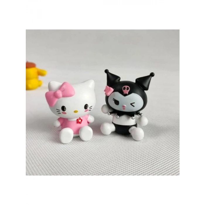 6 Parça PVC Figür Seti - Sevimli Karakterler